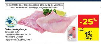 Carrefour Gekuiste rogvleugel aanbieding