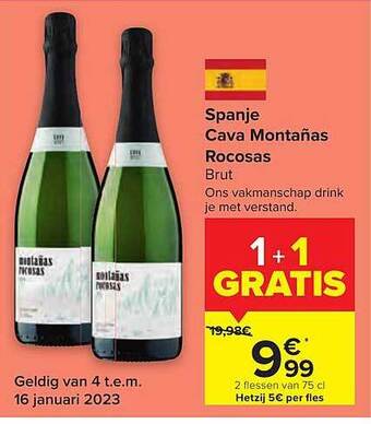 Carrefour Market Cava montañas rocosas aanbieding