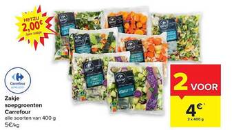 Carrefour Zakje soepgroenten aanbieding