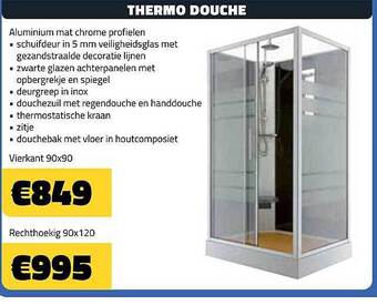 Bouwcenter Frans Vlaeminck Thermo douche aanbieding