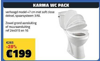 Bouwcenter Frans Vlaeminck Karma wc pack aanbieding