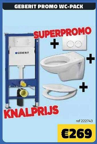 Bouwcenter Frans Vlaeminck Geberit promo wc-pack aanbieding