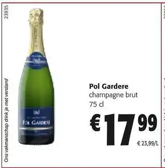 Colruyt Pol gardere champagne brut aanbieding