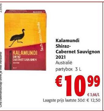 Colruyt Kalamundi shirazcabernet sauvignon aanbieding