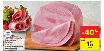 Carrefour Market Ontvette ham aanbieding