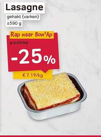 Bon Ap Lasagne aanbieding
