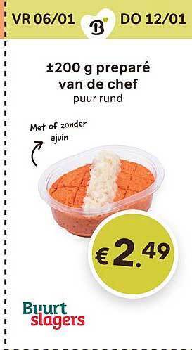 Bon Ap Preparé van de chef aanbieding