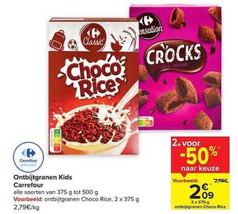 Carrefour Market Ontbijtgranen kids aanbieding