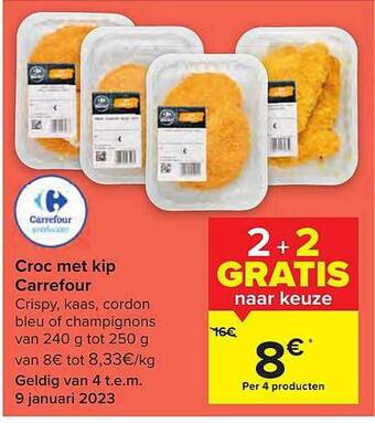 Carrefour Market Croc met kip aanbieding