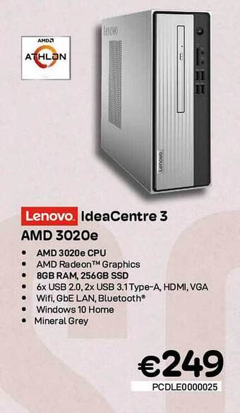 CompuDeals Lenovo ideacentre 3 amd 3020e aanbieding