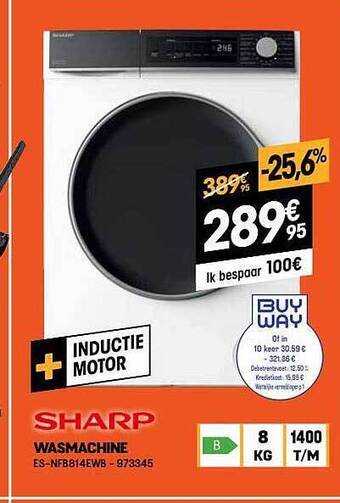 Electro Depot Sharp wasmachine aanbieding