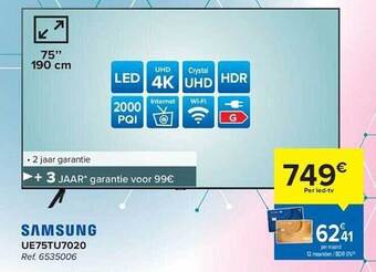 Hyper Carrefour Samsung ledtv aanbieding