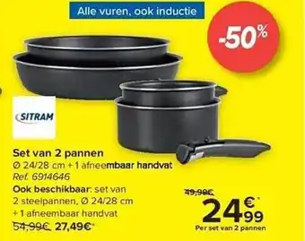 Set van 2 pannen