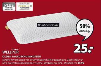 Jysk Olden traagschuimkussen aanbieding