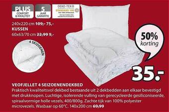 Jysk Veofjellet 4 seizoenendekbed aanbieding