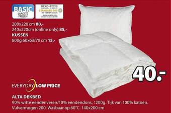 Jysk Alta dekbed aanbieding