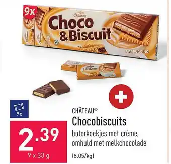 ALDI Château chocobiscuits aanbieding