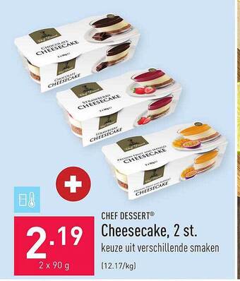 Chef dessert cheesecake