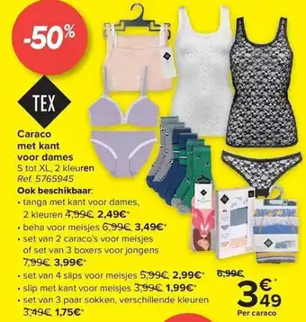 Hyper Carrefour Caraco met kant voor dames aanbieding