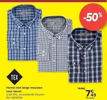 Hyper Carrefour Hemd met lange mouwen voor heren aanbieding