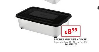 Trafic Box met wieltjes + deksel aanbieding