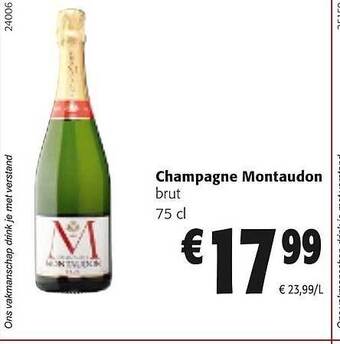 Colruyt Champagne montaudon brut aanbieding