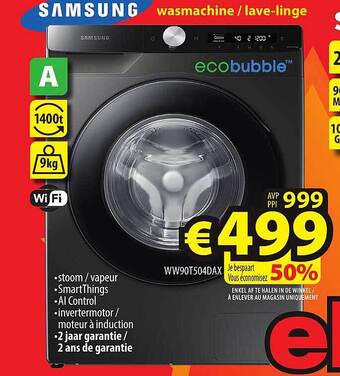 ElectroStock Samsung wasmachine aanbieding