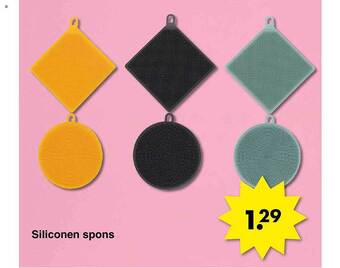 Wibra Siliconen spons aanbieding