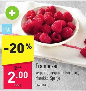 ALDI Frambozen aanbieding