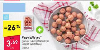 ALDI Verse balletjes aanbieding