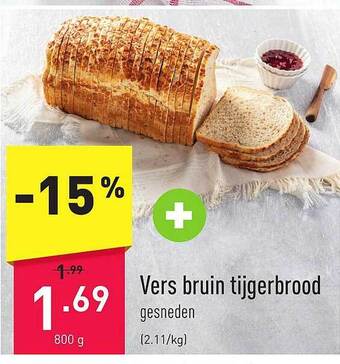 ALDI Vers bruin tijgerbrood aanbieding
