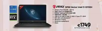 CompuDeals Msi gp66 vector intel i7-12700h aanbieding