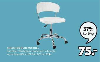 Jysk Snedsted bureaustoel aanbieding