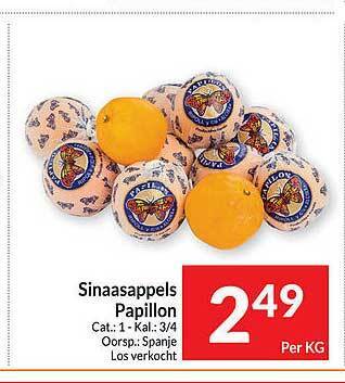 Intermarché Sinaasappels papillon aanbieding