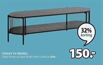 Jysk Egelev tv-meubel aanbieding