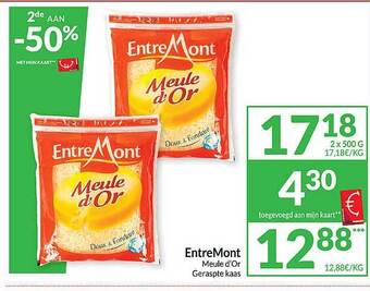 Intermarché Entremont meule d'or aanbieding