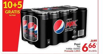 Intermarché Pepsi max aanbieding