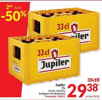 Intermarché Jupiler pils aanbieding