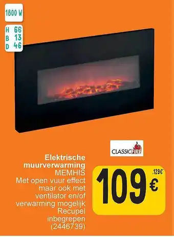 Cora Elektrische muurverwarming memhis aanbieding