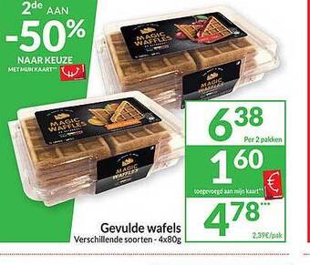 Intermarché Gevulde wafels aanbieding