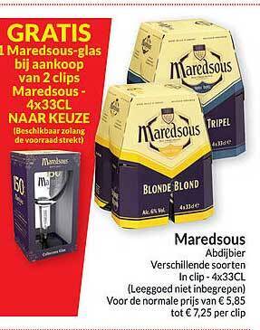 Intermarché Maredsous abdijbier aanbieding