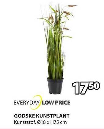 Jysk Godske kunstplant aanbieding