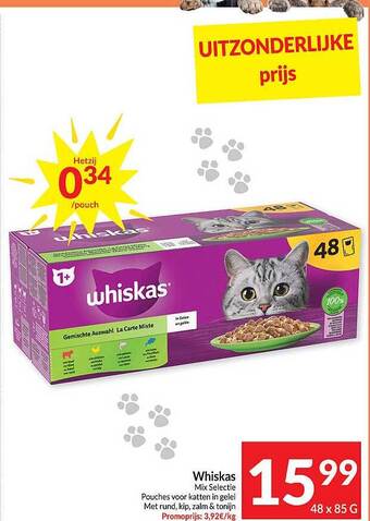 Intermarché Whiskas aanbieding