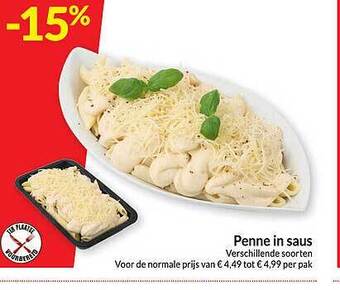 Intermarché Penne in saus aanbieding