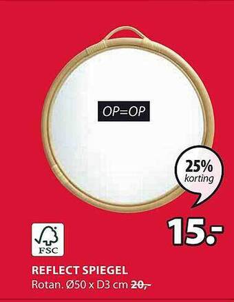 Jysk Reflect spiegel aanbieding