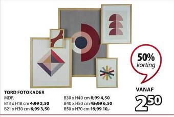 Jysk Tord fotokader aanbieding