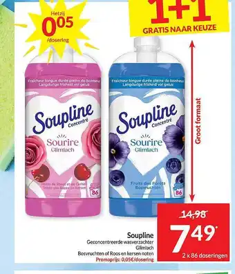 Intermarché Soupline geconcentreerde wasverzachter glimlach aanbieding