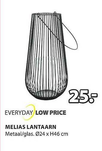 Jysk Melias lantaarn aanbieding