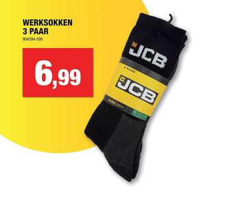 Hubo Werksokken 3 paar aanbieding