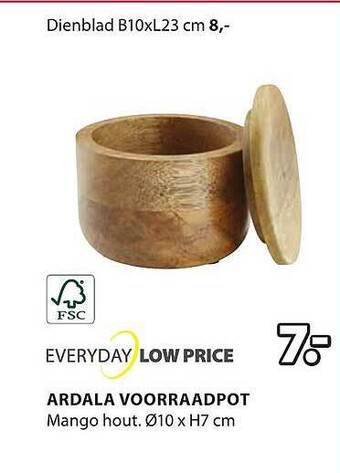 Jysk Ardala voorraadpot aanbieding